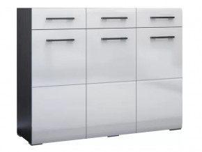 Комод Ненси Венге-Белый глянец в Муравленко - muravlenko.mebel-tymen.ru | фото