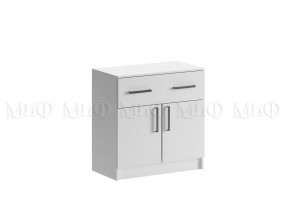 Комод с ящиком 2-мя дверьми Басямиф, белый в Муравленко - muravlenko.mebel-tymen.ru | фото