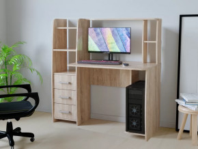 Компьютерный стол КЛ №6.3 Дуб баррик в Муравленко - muravlenko.mebel-tymen.ru | фото