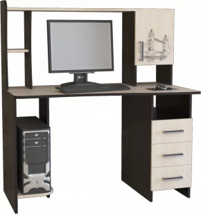 Компьютерный стол КЛ №6.4 Венге/Дуб молочный в Муравленко - muravlenko.mebel-tymen.ru | фото