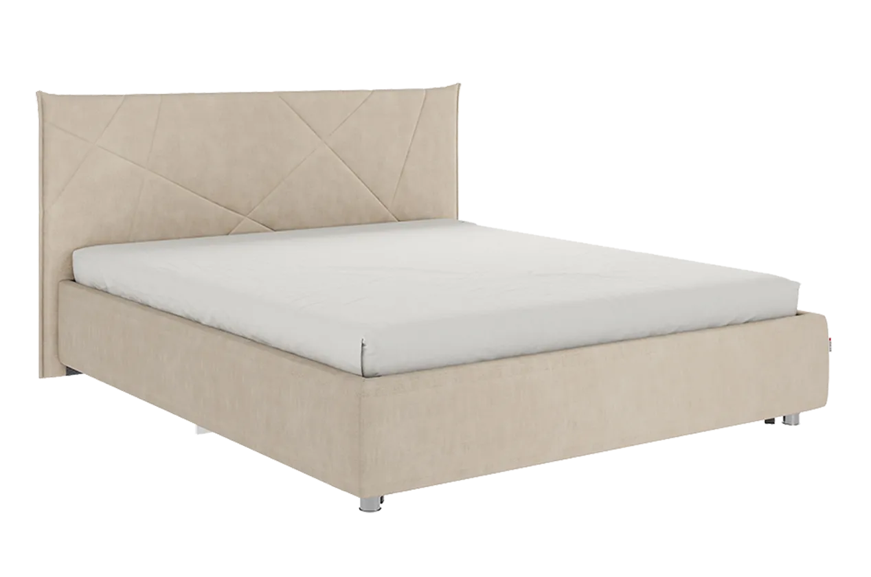 Кровать с основанием Бест 160х200 см капучино (велюр) в Муравленко - muravlenko.mebel-tymen.ru | фото