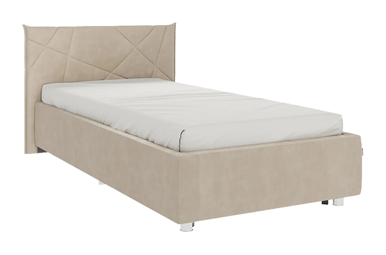 Кровать с основанием Бест 90х200 см капучино (велюр) в Муравленко - muravlenko.mebel-tymen.ru | фото