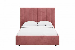 Кровать 1400 Ингрид 312 Велюр Ультра коралл в Муравленко - muravlenko.mebel-tymen.ru | фото