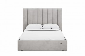 Кровать 1400 Ингрид 312 Велюр Ультра Смог в Муравленко - muravlenko.mebel-tymen.ru | фото