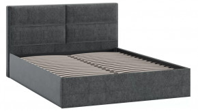 Кровать без ПМ «Глосс» Тип 1 (без подъемного механизма) Микровелюр Jercy Graphite в Муравленко - muravlenko.mebel-tymen.ru | фото