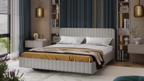 Кровать без ПМ «Шелли» Тип 1 (без подъемного механизма) Велюр Confetti Silver в Муравленко - muravlenko.mebel-tymen.ru | фото