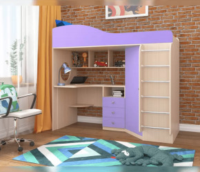 Кровать-чердак Кадет 1 с металлической лестницей Ярофф в Муравленко - muravlenko.mebel-tymen.ru | фото