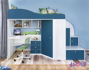 Кровать-чердак Кадет-1 Ярофф в Муравленко - muravlenko.mebel-tymen.ru | фото