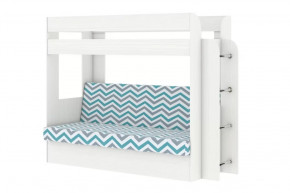 Кровать детская двухъярусная Карамель 75 Бодега светлая WILLY MINT в Муравленко - muravlenko.mebel-tymen.ru | фото