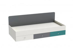 Кровать Клео арт. 010, 900*2000 мм, графит, миндаль, океан Диал в Муравленко - muravlenko.mebel-tymen.ru | фото