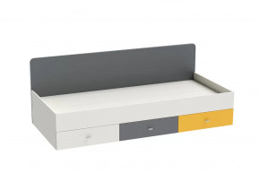 Кровать Клео арт. 010, 900*2000 мм, графит, миндаль, солнечный Диал в Муравленко - muravlenko.mebel-tymen.ru | фото