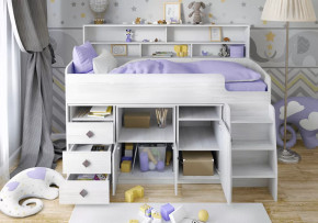 Кровать Малыш- 5 с полкой Винтерберг Ярофф в Муравленко - muravlenko.mebel-tymen.ru | фото