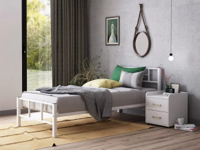 Кровать односпальная Кадис 120х200 Белый в Муравленко - muravlenko.mebel-tymen.ru | фото