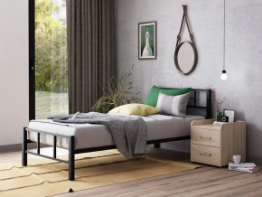 Кровать односпальная Кадис 120х200 Черный в Муравленко - muravlenko.mebel-tymen.ru | фото