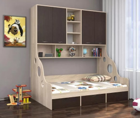 Кровать с антресолью Дельта-21.01 в Муравленко - muravlenko.mebel-tymen.ru | фото
