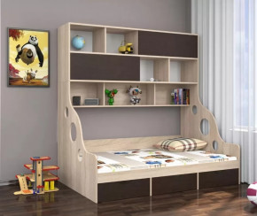 Кровать с антресолью Дельта-21.02 в Муравленко - muravlenko.mebel-tymen.ru | фото