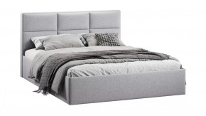 Кровать с ПМ «Стелла» Тип 1 с заглушиной Микровелюр Jercy Silver в Муравленко - muravlenko.mebel-tymen.ru | фото