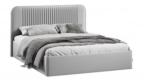 Кровать с ПМ «Тиффани» Тип 1 с заглушиной Велюр Confetti Silver в Муравленко - muravlenko.mebel-tymen.ru | фото