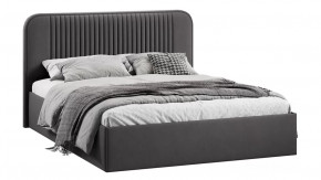 Кровать с ПМ «Тиффани» Тип 1 с заглушиной Велюр Графит в Муравленко - muravlenko.mebel-tymen.ru | фото