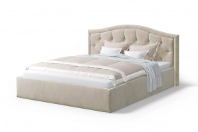 Кровать Стелла, 1400*2000 мм, велюр Бренди лайт 03, кремовый в Муравленко - muravlenko.mebel-tymen.ru | фото