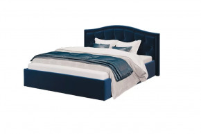 Кровать Стелла, 1600*2000 мм, велюр NEO 27, синий в Муравленко - muravlenko.mebel-tymen.ru | фото