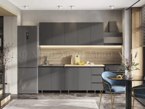 Кухня Челси 2,0м Графит/Графит в Муравленко - muravlenko.mebel-tymen.ru | фото