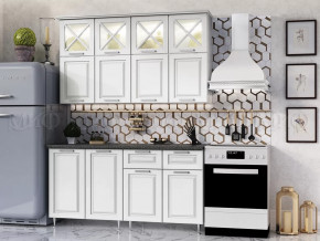 Кухня Констанция 1,6/900м Компоновка №4 (Шервуд жемчуг (Кастилло)) в Муравленко - muravlenko.mebel-tymen.ru | фото