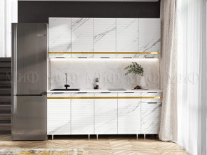 Кухня Милена 2,0м (Мрамор белый софт (Антарес)) в Муравленко - muravlenko.mebel-tymen.ru | фото