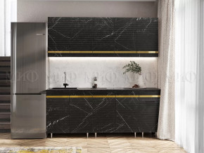 Кухня Милена 2,0м (Мрамор Блэк софт (Антарес)) в Муравленко - muravlenko.mebel-tymen.ru | фото