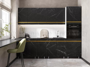Кухня Милена 2,6м (Мрамор Блэк софт (Антарес)) в Муравленко - muravlenko.mebel-tymen.ru | фото