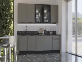 Кухня Николь 2,0/900м (Холст вулканический) в Муравленко - muravlenko.mebel-tymen.ru | фото