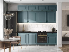 Кухня Престиж 2,4м (Браш Блю) в Муравленко - muravlenko.mebel-tymen.ru | фото