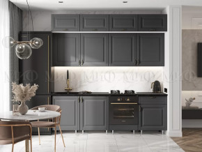 Кухня Престиж 2,4м (Графит софт) в Муравленко - muravlenko.mebel-tymen.ru | фото