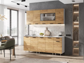 Кухня Рио NEW 1,8м Дуб Крафт ЛДСП в Муравленко - muravlenko.mebel-tymen.ru | фото