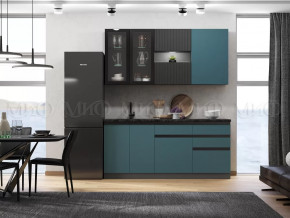 Кухня Техно-6 2,0м (Графит/Атлантик софт/Графит софт) в Муравленко - muravlenko.mebel-tymen.ru | фото