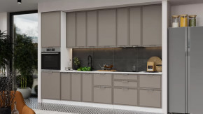 Кухонный гарнитур «Белладжио» №11 Белый, Софт капучино в Муравленко - muravlenko.mebel-tymen.ru | фото