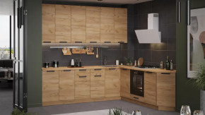 Кухонный гарнитур «Детройт» №14 Дуб Крафт золотой в Муравленко - muravlenko.mebel-tymen.ru | фото