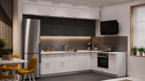 Кухонный гарнитур «Габриэлла» №16 Белый, Сноу, Титан в Муравленко - muravlenko.mebel-tymen.ru | фото