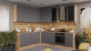 Кухонный гарнитур «Габриэлла» №25 Дуб Крафт золотой, Титан в Муравленко - muravlenko.mebel-tymen.ru | фото