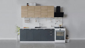 Кухонный гарнитур «Гранита» длиной 200 см в Муравленко - muravlenko.mebel-tymen.ru | фото