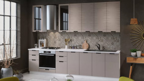 Кухонный гарнитур «Гренада» №15 Белый, Холст латте в Муравленко - muravlenko.mebel-tymen.ru | фото