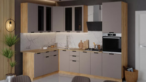 Кухонный гарнитур «Гренада» №16 Дуб Крафт золотой, Холст латте в Муравленко - muravlenko.mebel-tymen.ru | фото