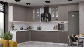 Кухонный гарнитур «Кимберли» №11 Белый, Муссон в Муравленко - muravlenko.mebel-tymen.ru | фото