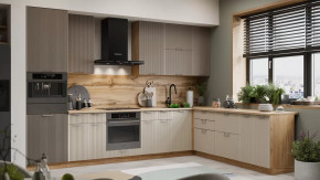 Кухонный гарнитур «Кимберли» №18 Дуб Крафт золотой, Муссон, Крем в Муравленко - muravlenko.mebel-tymen.ru | фото