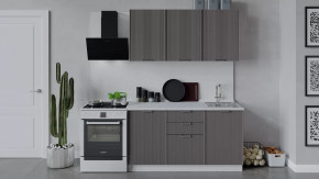 Кухонный гарнитур «Кимберли» длиной 150 см Белый, Муссон в Муравленко - muravlenko.mebel-tymen.ru | фото