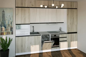 Кухонный гарнитур Паола люкс 3000 мм в Муравленко - muravlenko.mebel-tymen.ru | фото