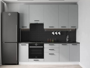 Кухонный гарнитур Смоки-2400 (верх 950мм) МДФ столешница 38 мм в Муравленко - muravlenko.mebel-tymen.ru | фото