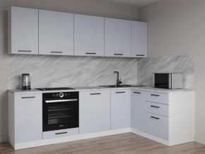 Кухонный гарнитур угловой Смоки-2600х1600 МДФ столешница 38 мм в Муравленко - muravlenko.mebel-tymen.ru | фото