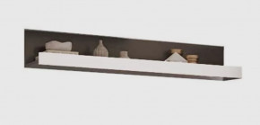 КВАДРО М-4 Полка навесная, серый графит/софт вайт в Муравленко - muravlenko.mebel-tymen.ru | фото