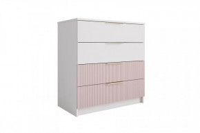 ЛАВИС КМД 800.1 Комод 4ящ (ш800*г450*в860мм), белый в Муравленко - muravlenko.mebel-tymen.ru | фото